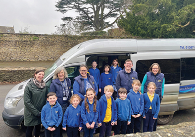Teachers, parents and pupils at Southrop Primary School all played their part in the successful Save our Minibus appeal