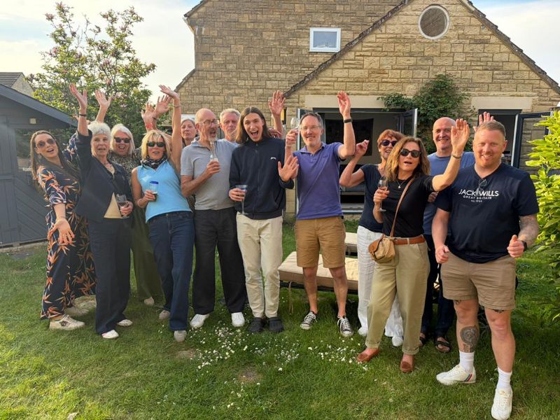 Cerney Lakes Tennis Club members celebrate Raphael Brookes-Fischer’s prestigious Mary Eyre Junior Award win