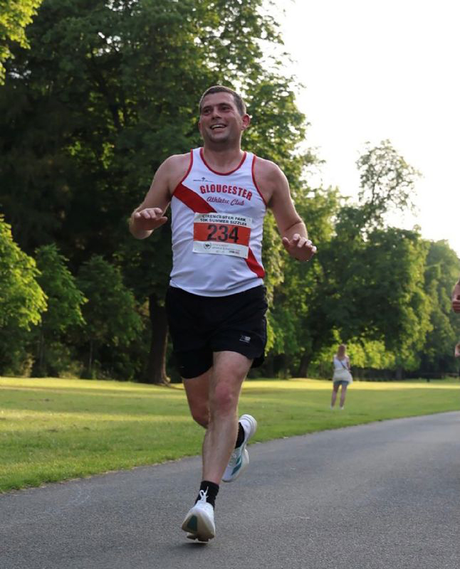 Mike Hall is running in the Gloucester 10K on Sunday