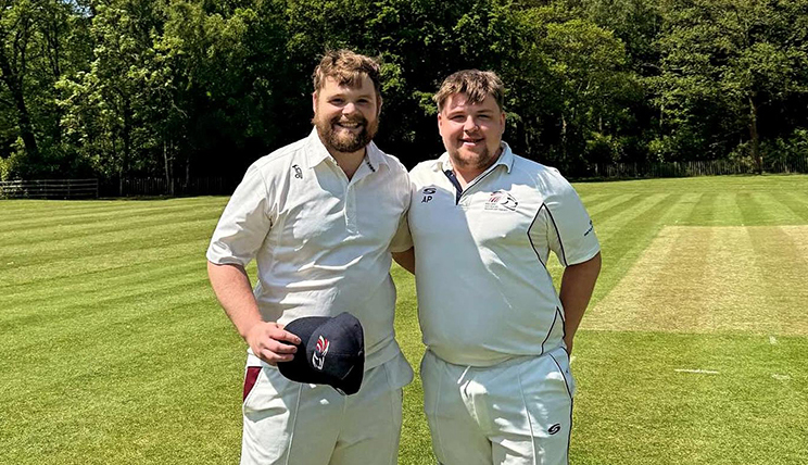 Tom Coote, left, with regular England and Wales Transplant team captain Adam Phillips