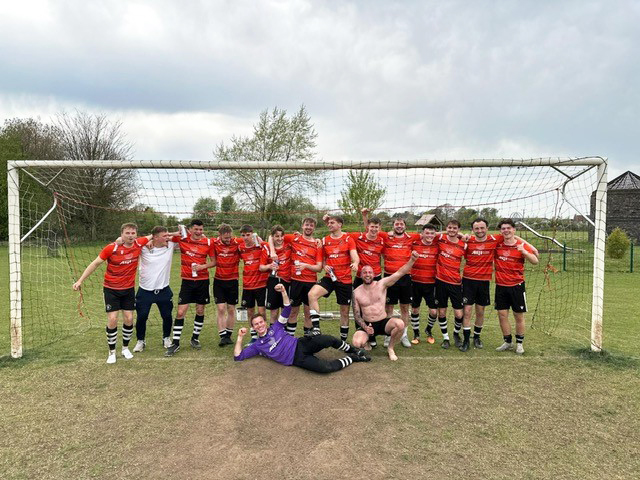 Wickwar Wanders celebrate their title win