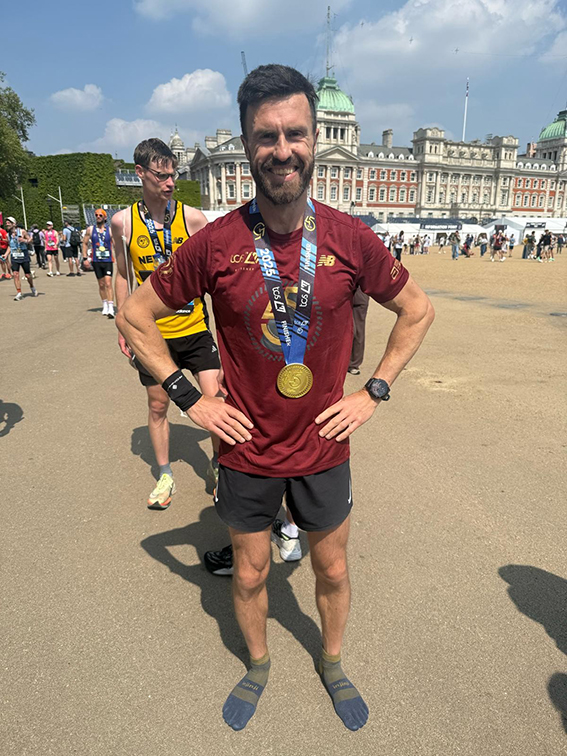 Dan Nurse after yesterday’s London Marathon
