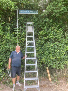Dave Moore at the Dave Moore End