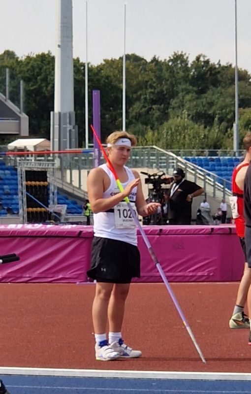 Javelin thrower Hugo Bucher is making a big impression