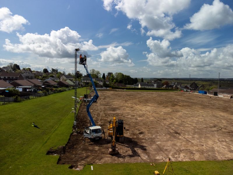 Work started on the new artificial pitch a few weeks ago. Picture, Chris Witham