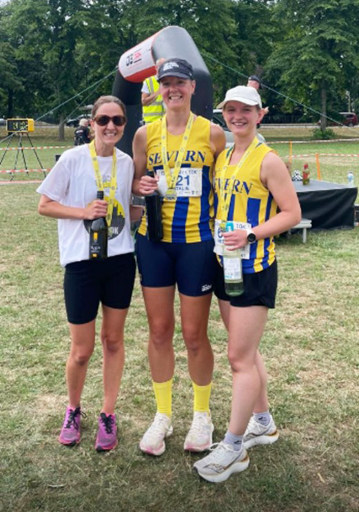 Severn Athletic Club’s successful women’s team at the Gloucester 10K