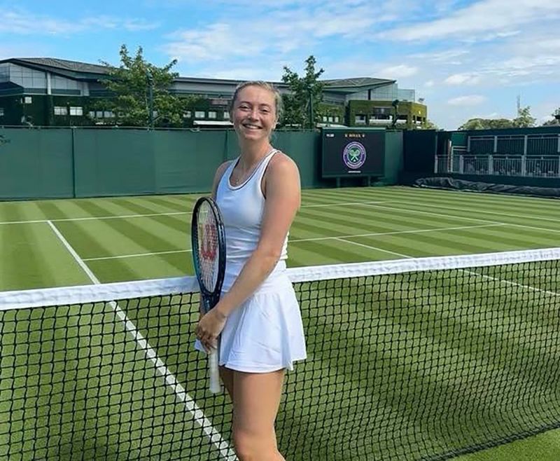 Alicia Barnett enjoys playing at Wimbledon