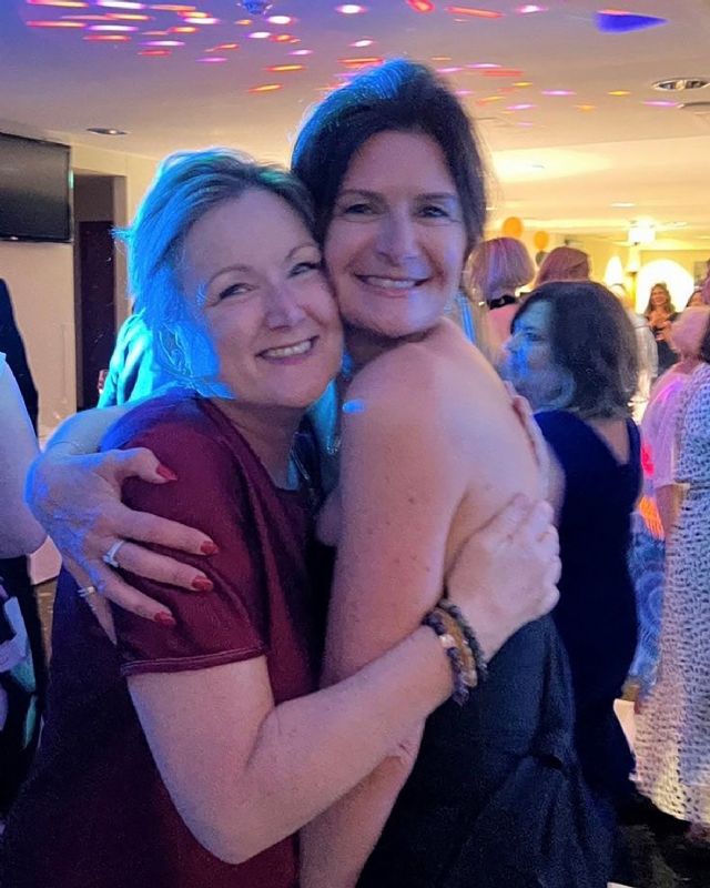 Jane Shorting, right, with Leigh Lawson