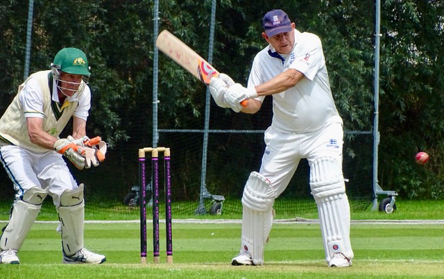 John Evans made an unbeaten 114 for England Over-70s. Picture: Mark Watkins