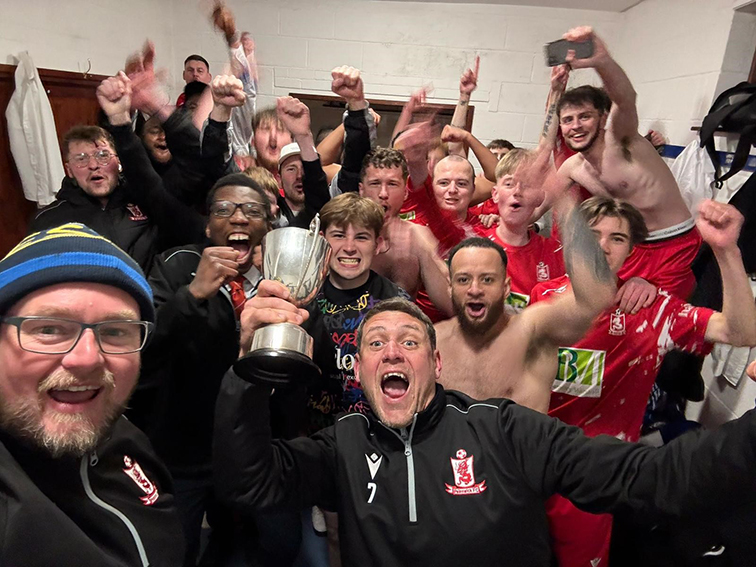 Painswick 3rds celebrate their cup success