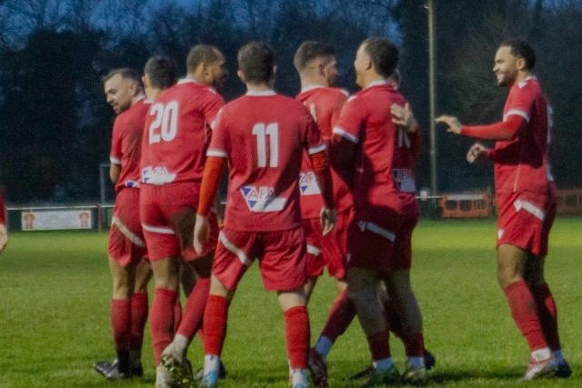 Fairford Town enjoyed a sensational 7-3 win at Slimbridge on Saturday. Picture, Peter Kinsella