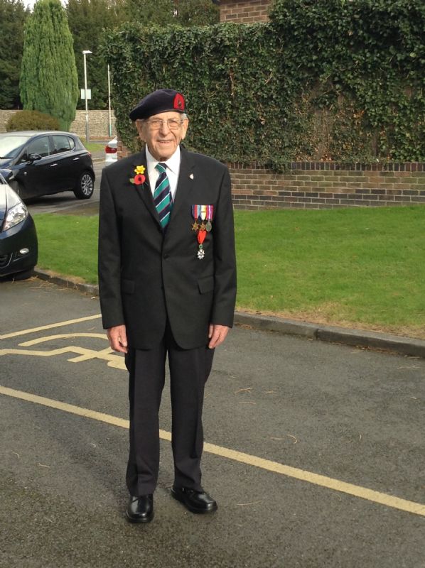 John Hyde with his medals