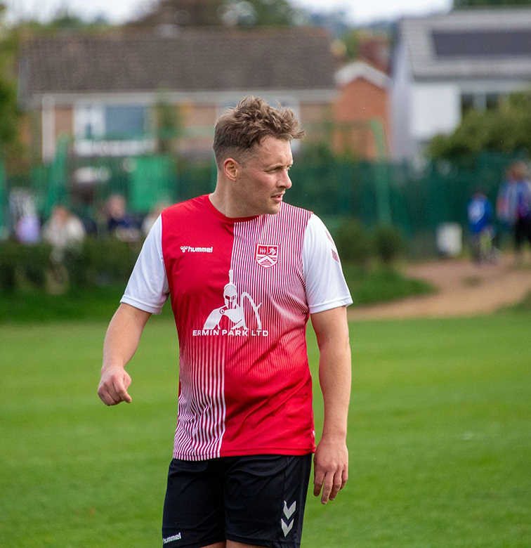 Shurdington Rovers’ two-goal hero Mark Hitchman
