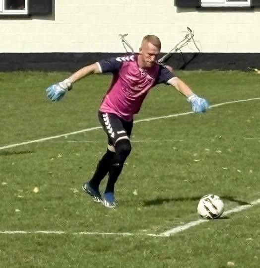 Minchinhampton goalkeeper Ashley Gale was in fine form against Tetbury