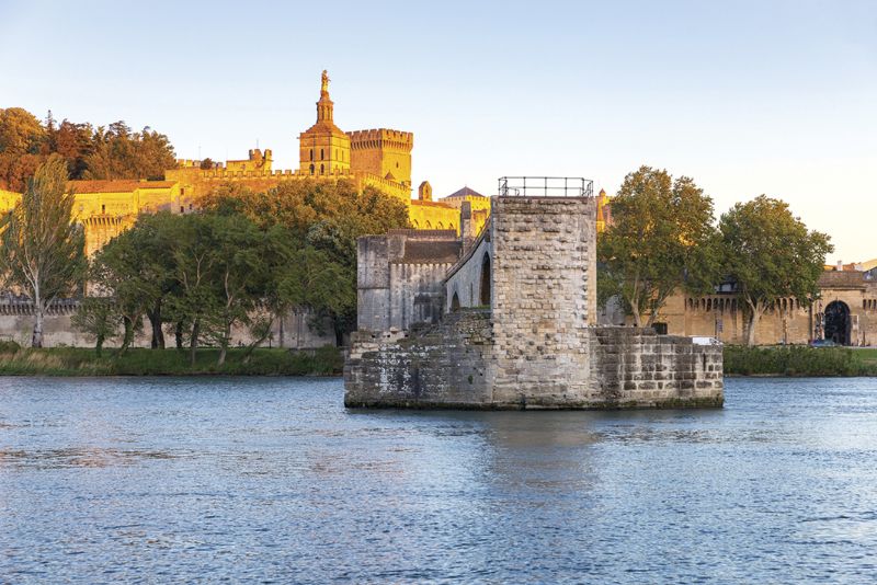 The bridge of Saint Benezet over the Rhone River