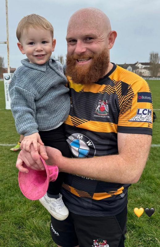 James Watkins with son Franklin. Picture: Mark Hodson