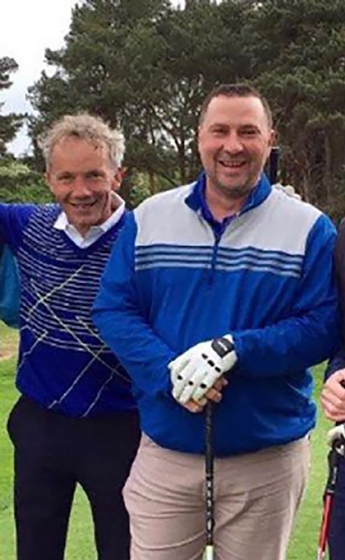John Francome, left, with Darren Smith