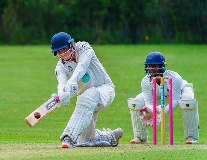 Charles Watkins hit 96 from 51 balls against Dumbleton Dynamite