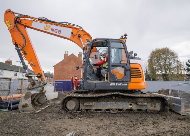 Rowena Hay on site at the new development at 320 Swindon Road, Cheltenham