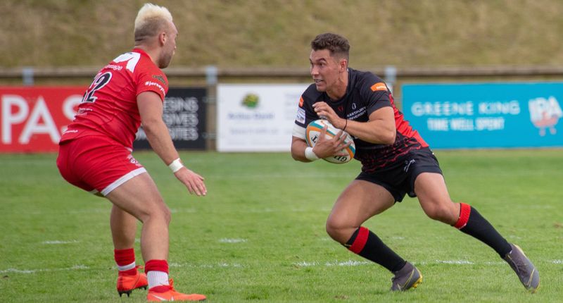 Nick David, right, made a a good impact coming off the bench against Jersey Reds. Picture, LNC Images
