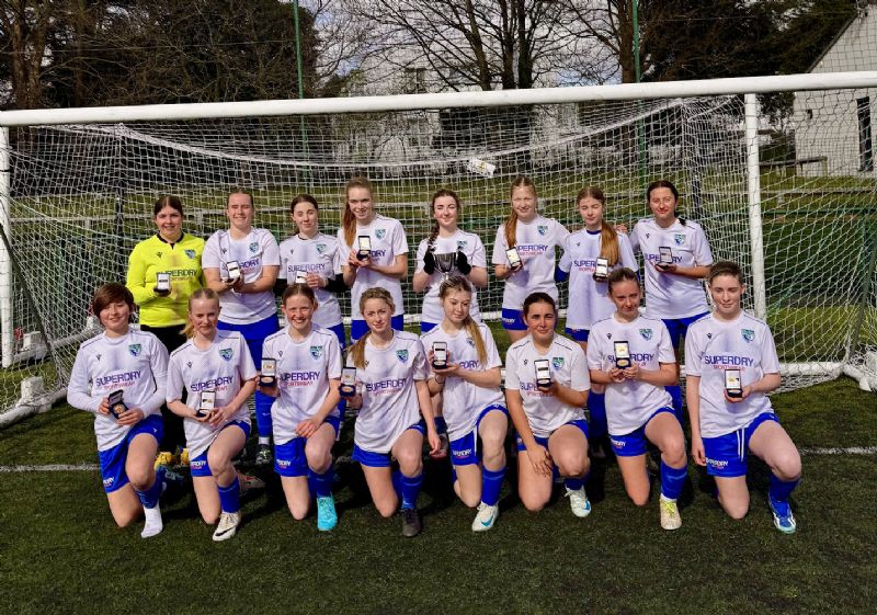 County Cup winners Gotherington Juniors Jaguars Under-14s