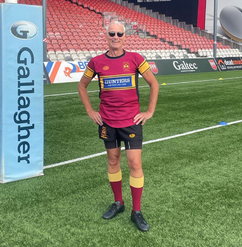 Andrew Searle is a big rugby fan