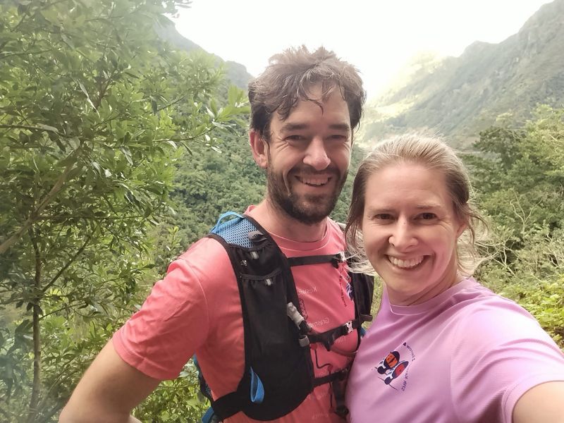 Gareth James with wife Jess