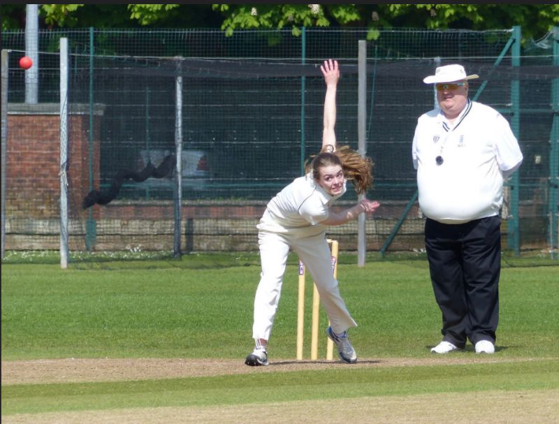 Ellen Harris for Gloucestershire Under-14s against Somerset