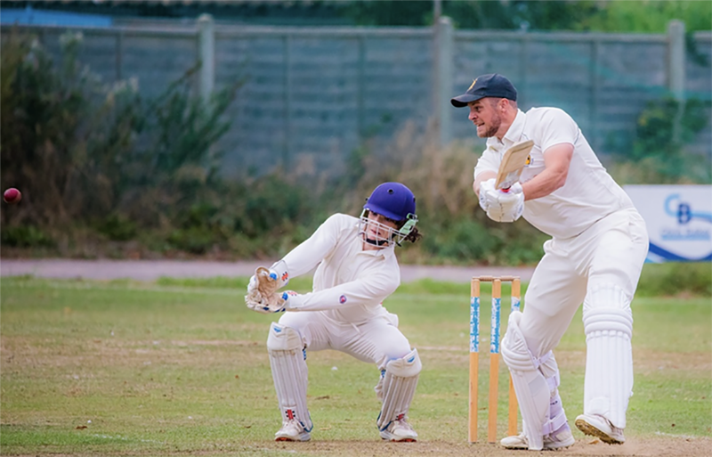 Cam captain Alex Ballard made 32 against Westbury. Picture, Kev Humble Photography