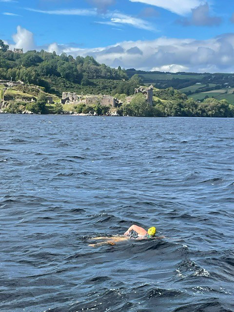 Izzy Weatherall in Loch Ness