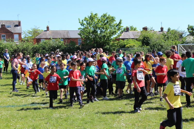 The mini marathon at St James’ Junior School in Gloucester was a big success