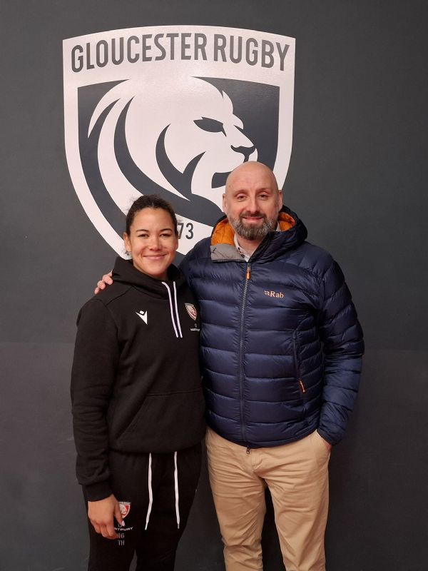 Tatyana Heard, with Mark McCormick, of CIA Fire & Security