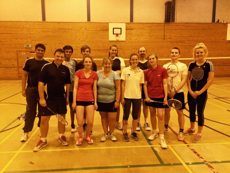Gloucester’s badminton players