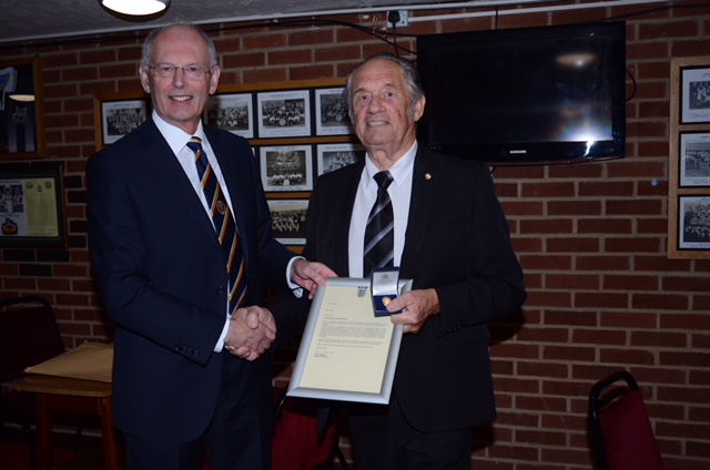 John Price, right, with GFA chairman Roger Burden