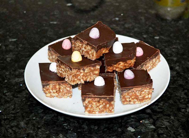 Chocolate Easter Squares
