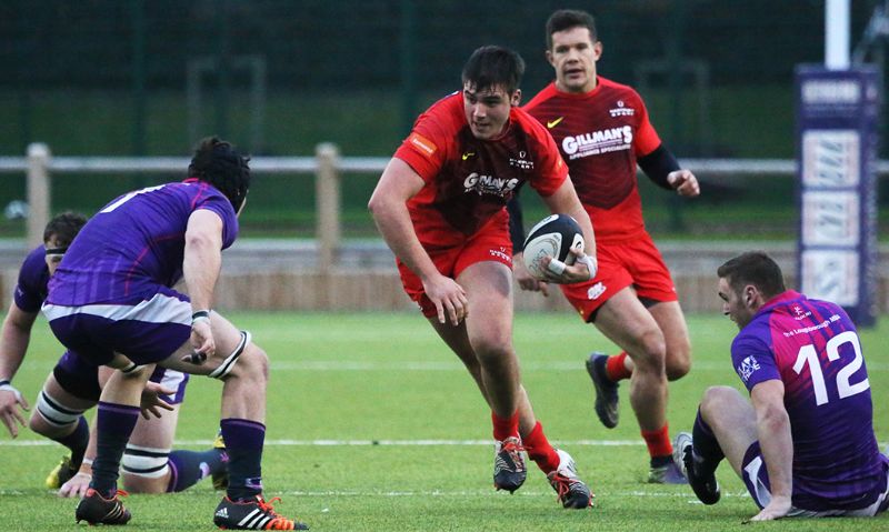 Jake Polledri on the charge for Hartpury