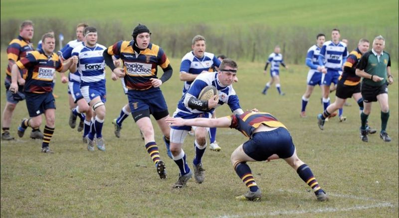 Lee Prince on the attack for Westbury