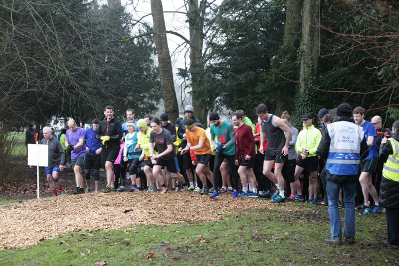 The start of the first Cirencester parkrun