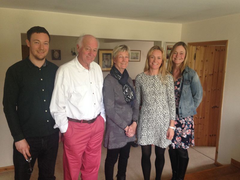The Elgood family, from left, Thomas, Richard, Liz, Joanne and Charlotte