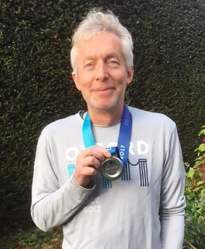 Simon Aldridge has raised well over £3,000 for Muscular Dystrophy UK from his London Marathon run last month