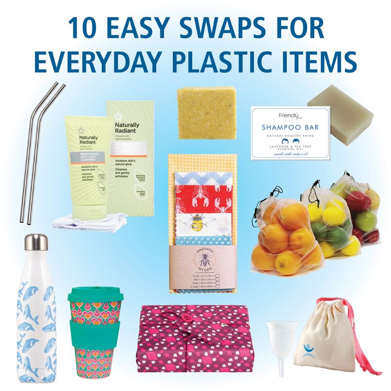 Our suggestions of ten easy swaps for everyday plastic items.