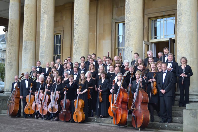 The Cheltenham Symphony Orchestra after a concert at the Pittville Pump Room