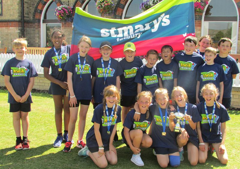 St Mary’s (Tetbury) are the Gloucestershire Kwik Cricket girls’ champions