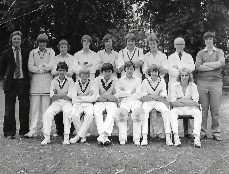 Gloucestershire County Under-16s against Sussex in the mid-1970s