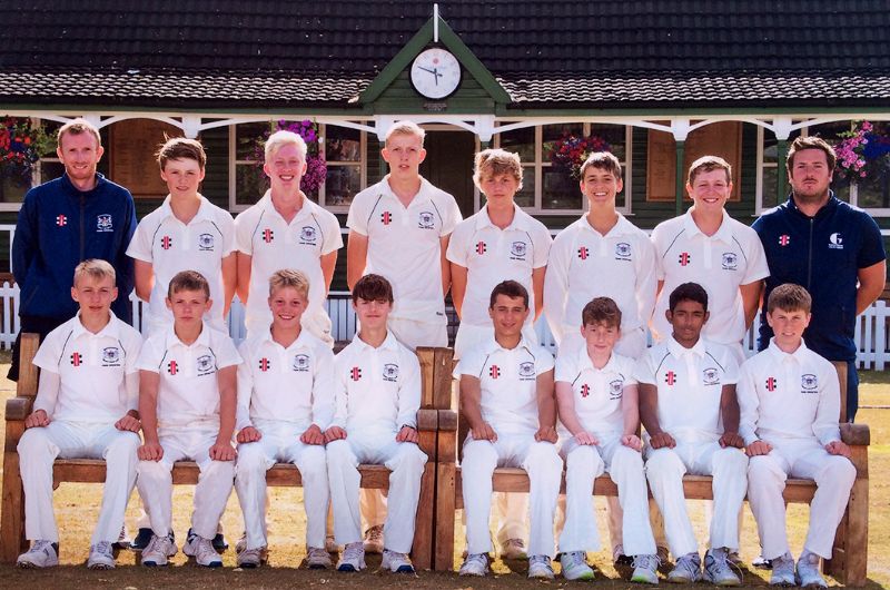 Gloucestershire’s under-14s, back row, from left, Mark Guest (manager), Will Hope, Will Gilderson, Charlie Brennan, Sam Baines, Stan Brown, Alex Oliver, Ralph Hardwick (coach). Front row, from left, Ryan Kilmister, Joe Moss, Ollie Elliott, Nick Schubach, Sami Hamid, Johnny Edwards, Praneel Choughule, Rhys Price
