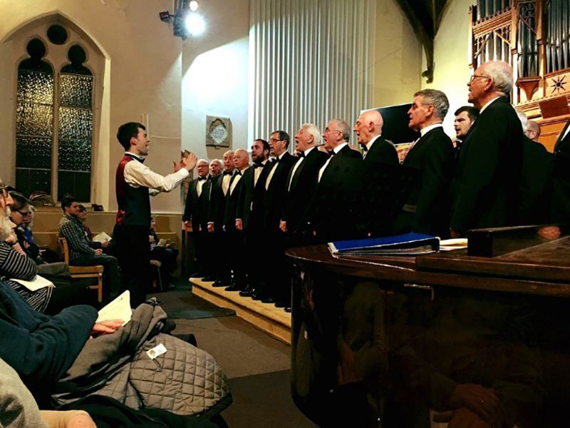 The choir perform at a recent concert