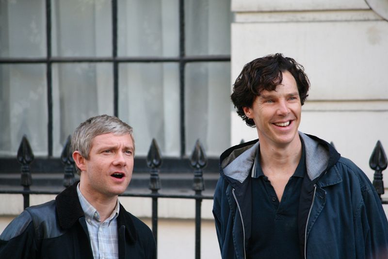 A scene for the BBC series Sherlock was filmed inside the Daffodil restaurant in Cheltenham
