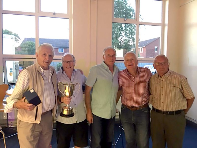Bluebells players, from left, Mike Edgeworth, Rob Thompson, Martin Camm, Jon Walsh and Dave Frape