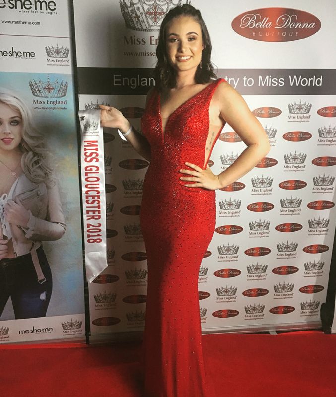 Tamsin Grainger achieved the highest ever ranking for Miss Gloucester at the Miss England awards this year