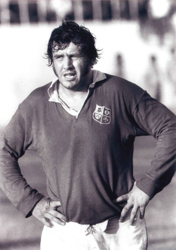 Mike Burton playing for the Lions in 1974